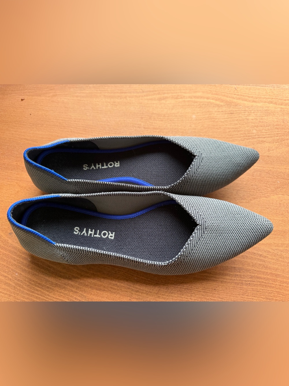 ROTHY'S The Point Gray Flats Size 9 Shoes Womens